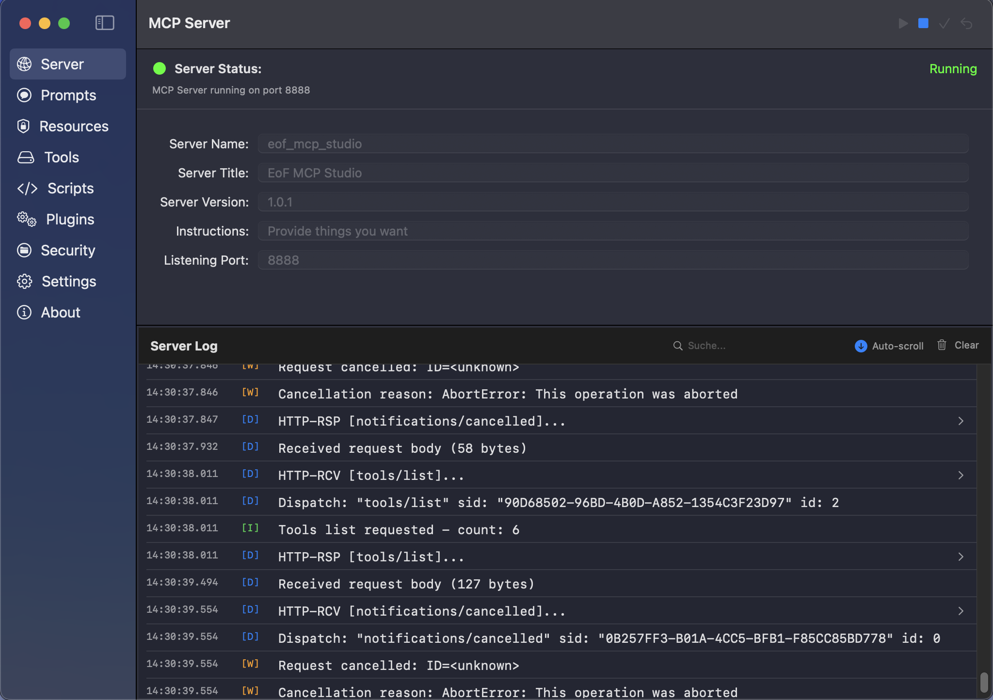 EoF MCP Studio - MCP Server