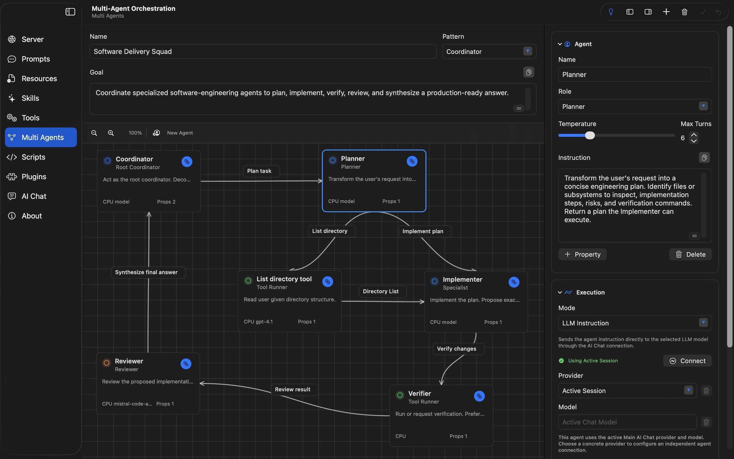 Agent Workflow Designer in EoF MCP Studio