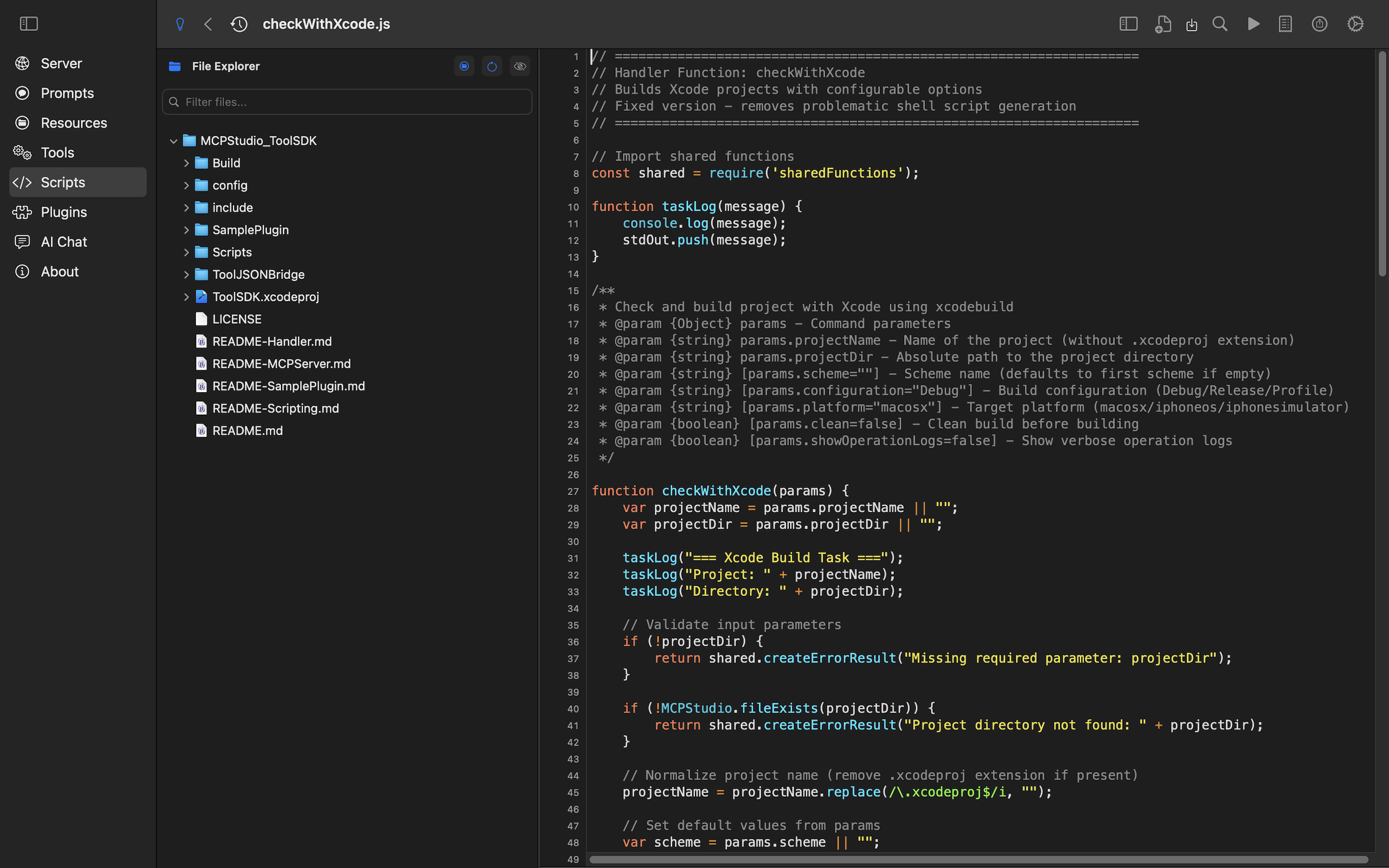 EoF MCP Studio - Scripting