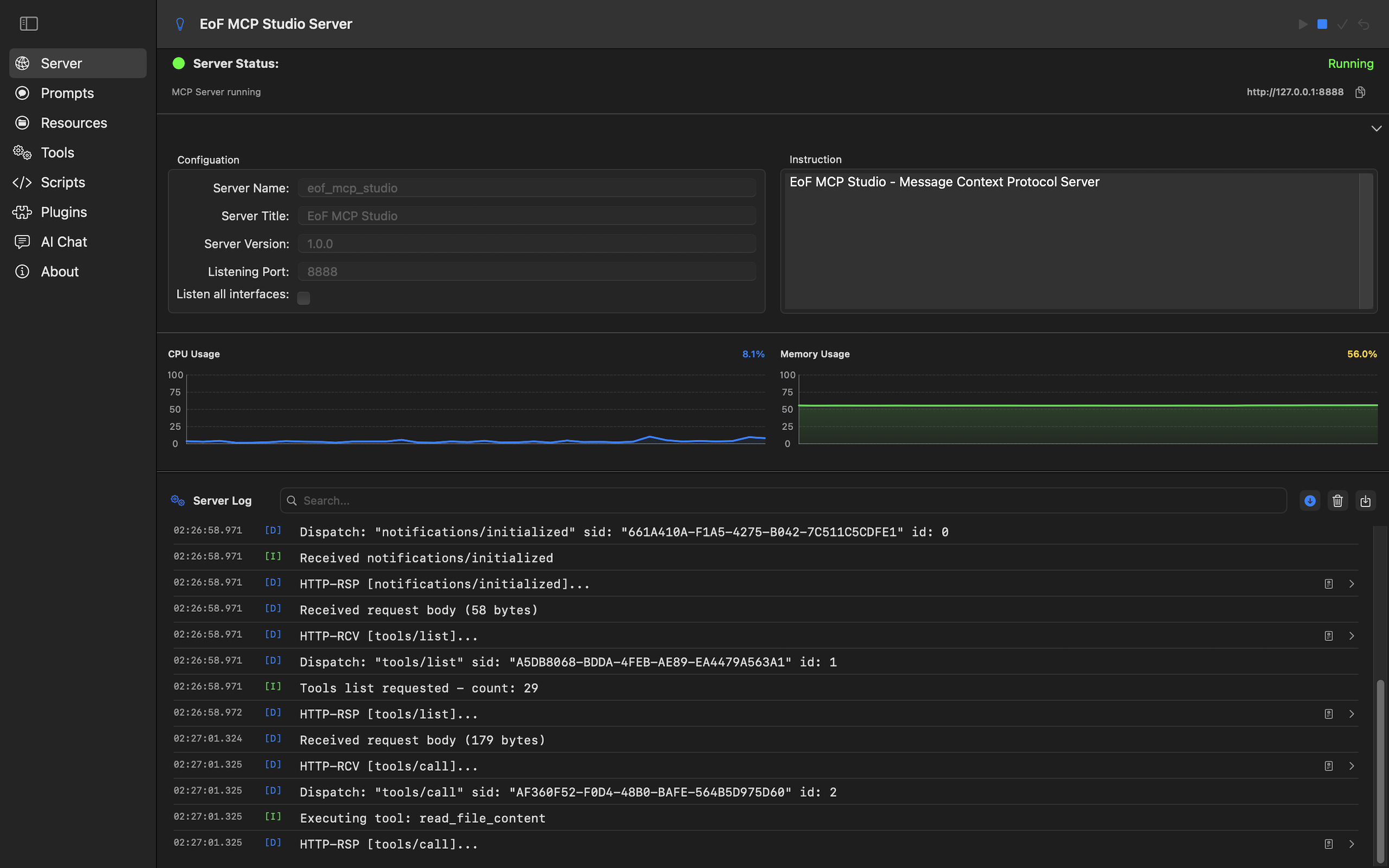 EoF MCP Studio - MCP Server