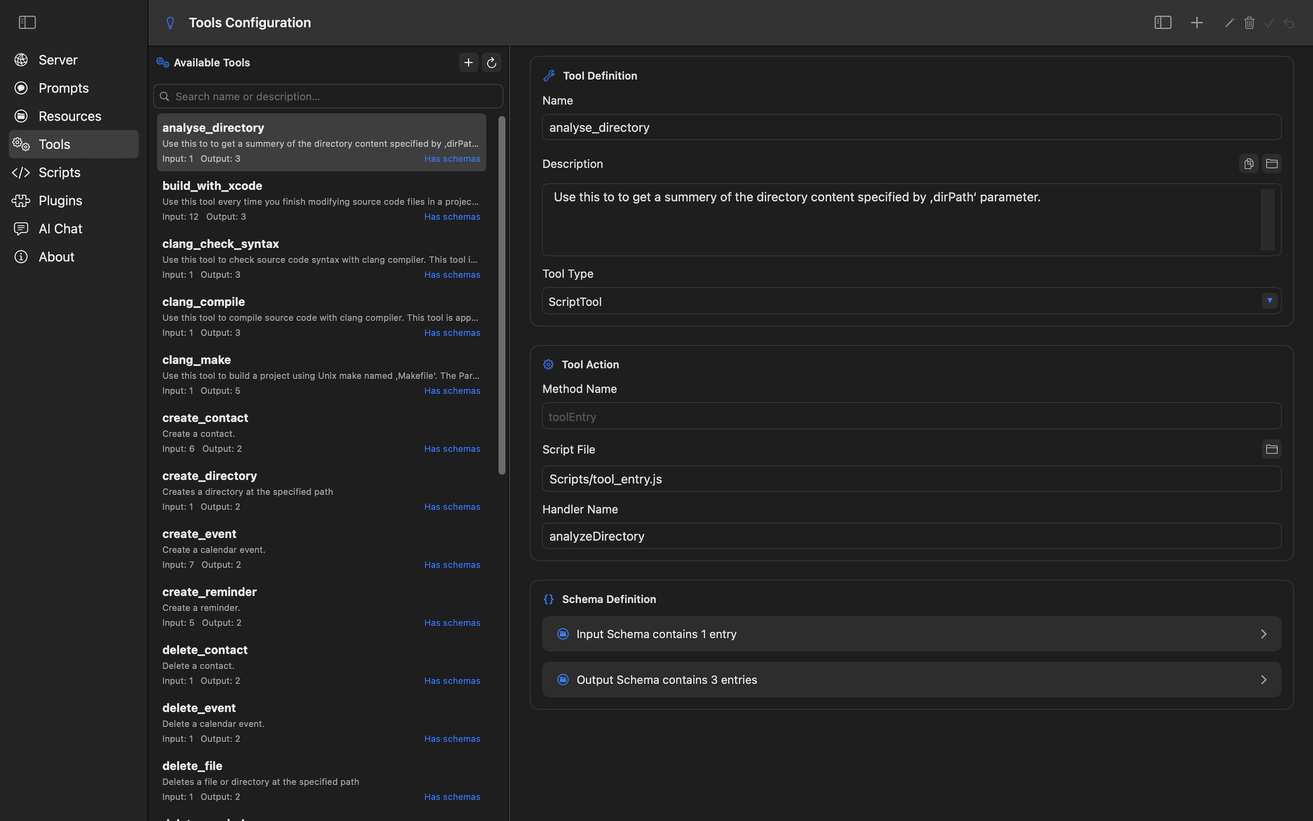 EoF MCP Studio - Tool Configuration